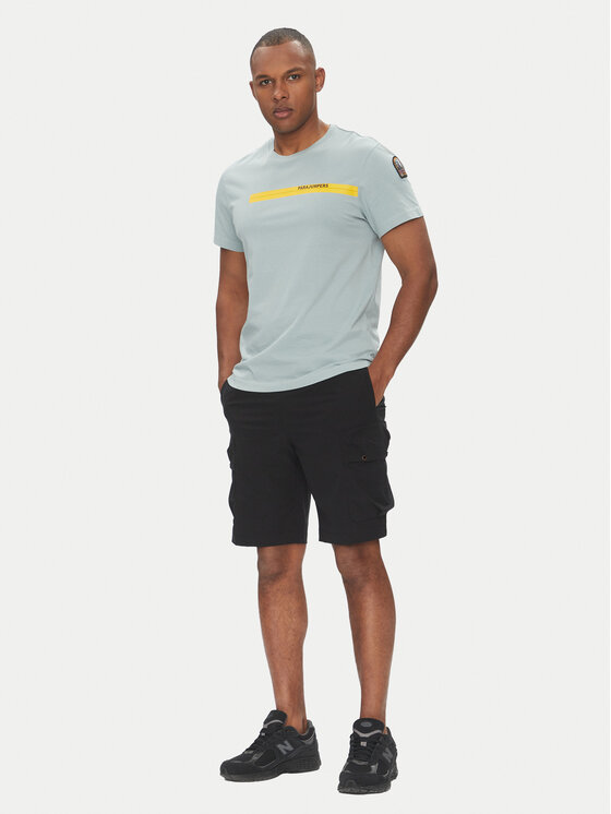 Parajumpers Parajumpers T-Shirt Tape 25SMPMTSIT01 Niebieski Regular Fit
