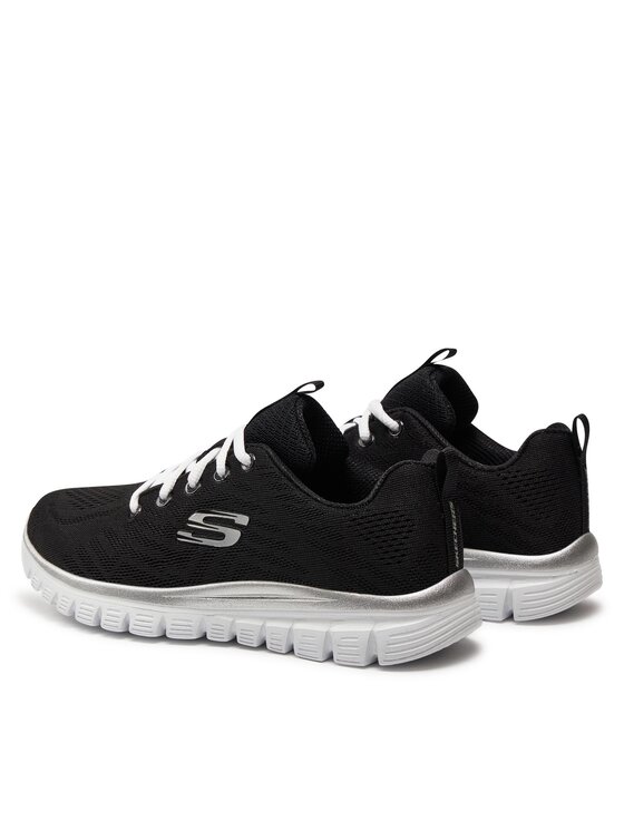 Skechers Skechers Sneakersy Get Connected 12615/BKW Černá