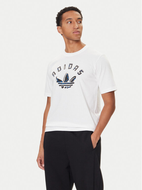 adidas adidas Тишърт Graphic JX3089 Бял Regular Fit