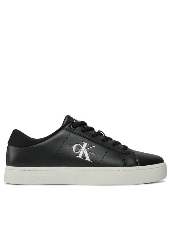 Calvin Klein Jeans Sneakersy Classic Cupsole Low Laceup Lth YM0YM00864 Čierna