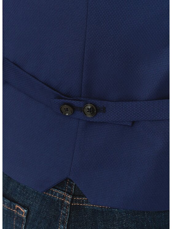 Pako Lorente Pako Lorente Kamizelka P24SF-8X-008 Granatowy Slim Fit