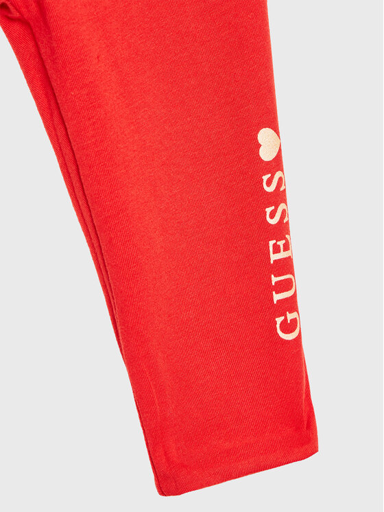 Guess Guess Legginsy K2BB00 J1313 Beżowy Slim Fit