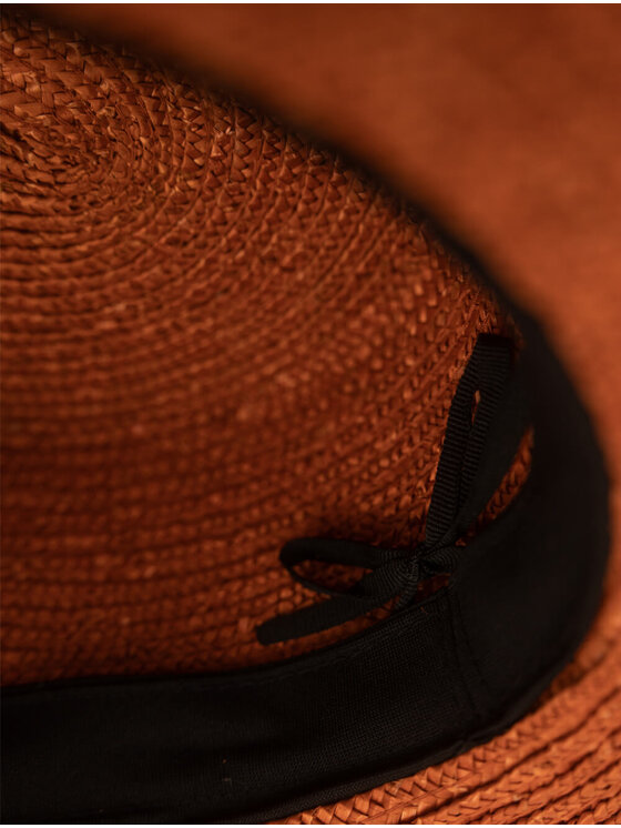Paris+Hendzel Paris+Hendzel Kapelusz Carrot Wide Brim Canotier Pomarańczowy