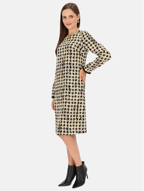 L’AF L’AF Sukienka elegancka Stefani Beżowy Regular Fit