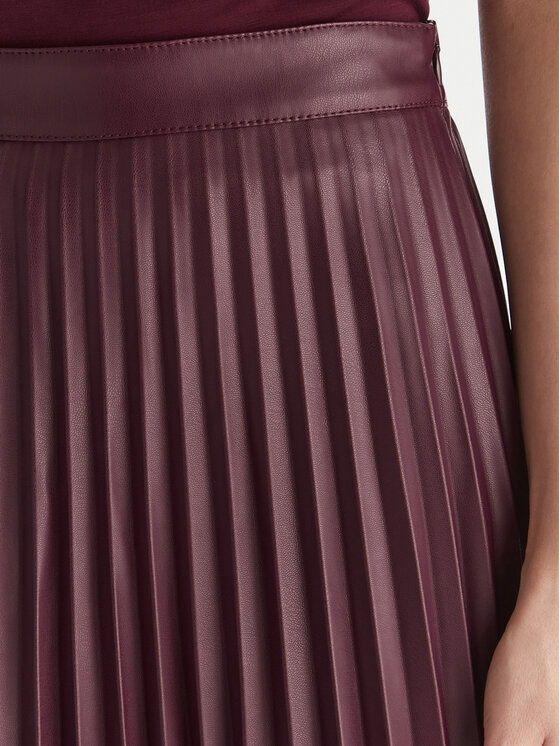 Vero Moda Vero Moda Φούστα από απομίμηση δέρματος Bella Holly 10319036 Μωβ Regular Fit