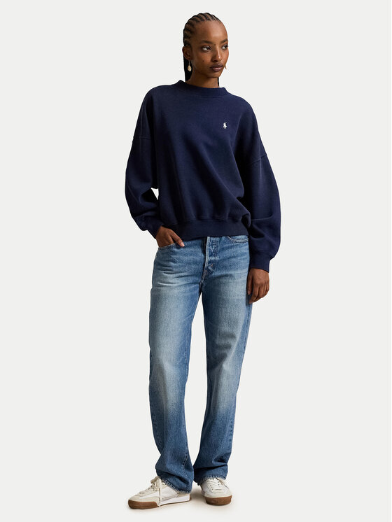 Polo Ralph Lauren Polo Ralph Lauren Суитшърт 211965111501 Тъмносин Oversize