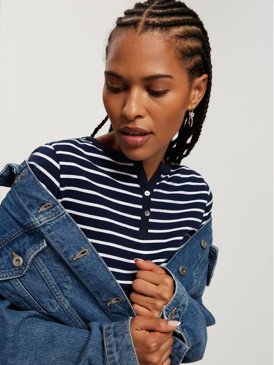 Cross Jeans Cross Jeans T-Shirt 56193-001 Granatowy Regular Fit