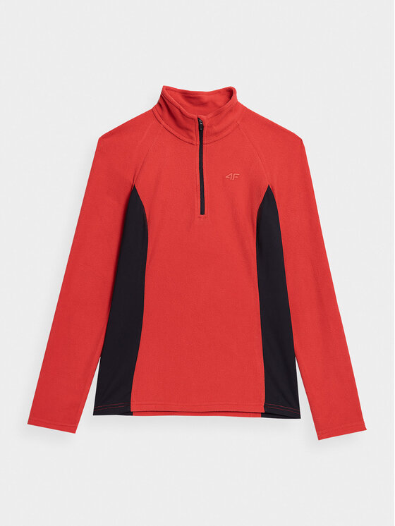 4F 4F Thermoaktive Unterwäsche Oberteil 4FAW23UFLEF032 Rot Slim Fit