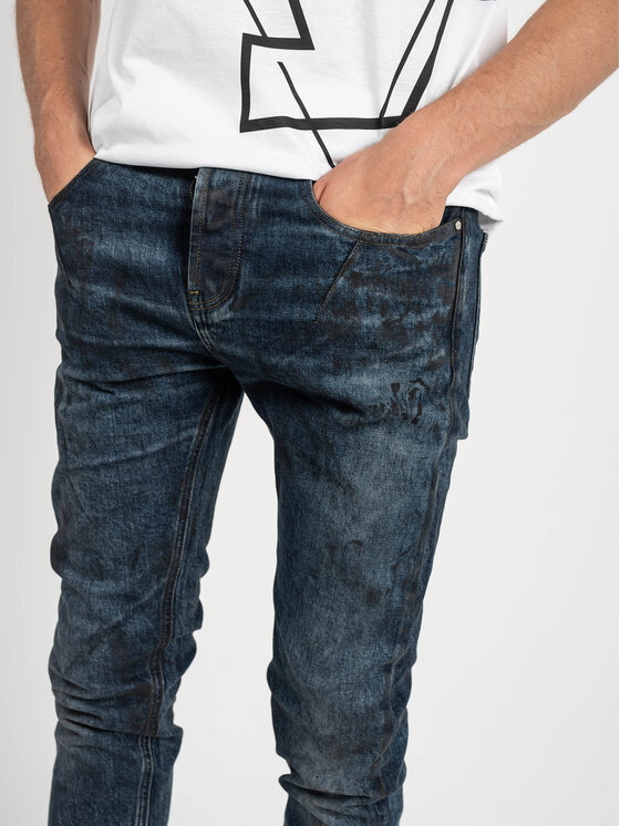 Les Hommes Les Hommes Jeansy LKD320 512U | 5 Pocket Slim Fit Jeans Modrá Slim Fit