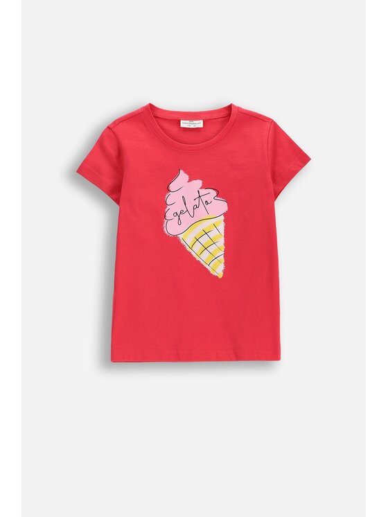 Coccodrillo Coccodrillo T-Shirt WC6143201QGK-029 Różowy Regular Fit
