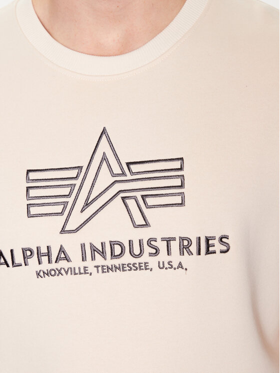 Alpha Industries Alpha Industries Bluza Basic 118302 Écru Regular Fit