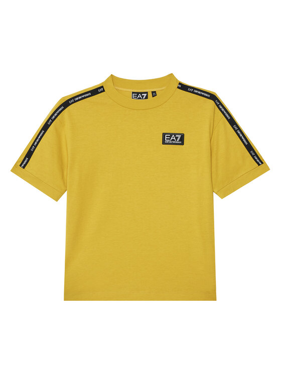 EA7 Emporio Armani T-Shirt 7B000054 AF10378 U7036 Żółty Regular Fit