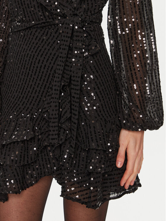 BARDOT BARDOT Abito da cocktail 59330DB4 Nero Regular Fit