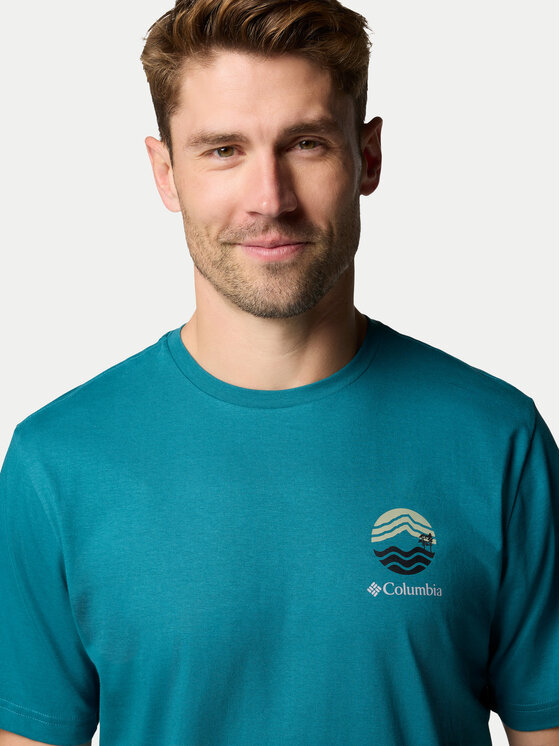 Columbia Columbia Tricou Kettle River™ 2120411 Turcoaz Regular Fit