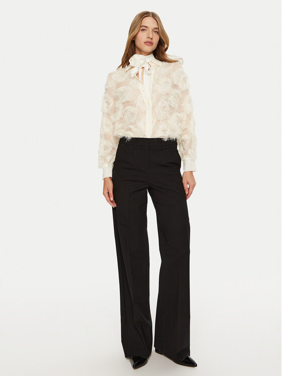 Marella Marella Pantaloni di tessuto Galoppo 2423136162 Nero Wide Leg