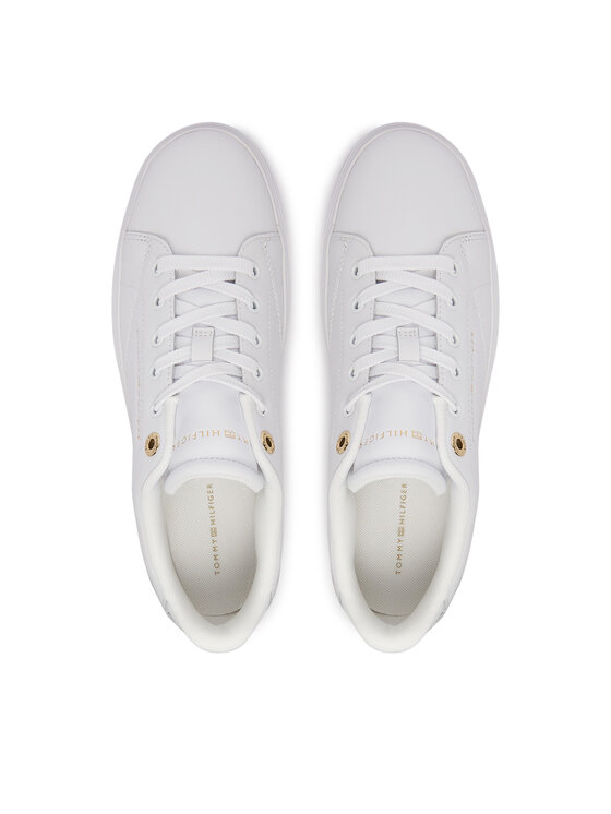 Tommy Hilfiger Tommy Hilfiger Sneakersy Th Feminine Cupsole Leather FW0FW09105 Bílá