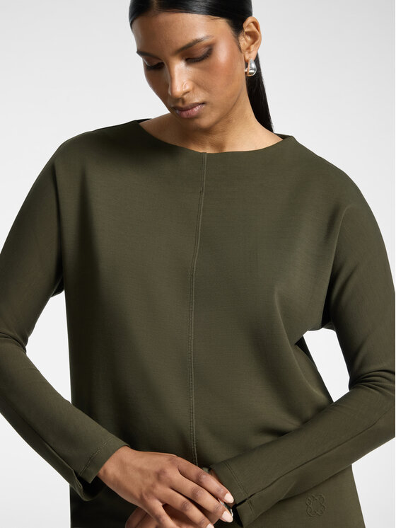 Elena Mirò Elena Mirò Felpa G806Z000675N035 Verde Regular Fit