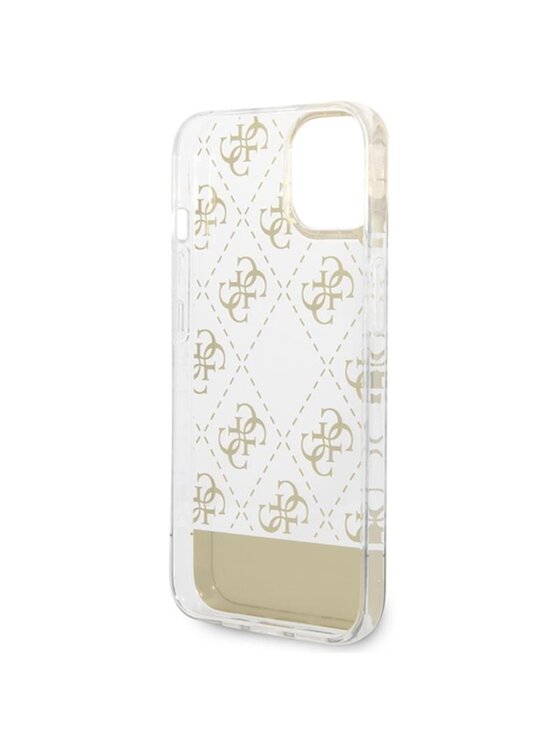 Guess Guess Etui na telefon 4G Pattern Script Złoty