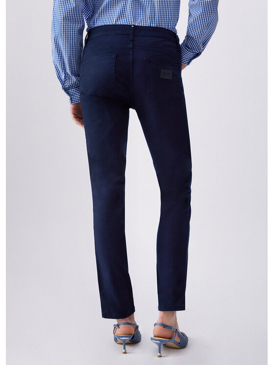 Liu Jo Liu Jo Spodnie materiałowe WA6404T367A93924 Fioletowy Slim Fit