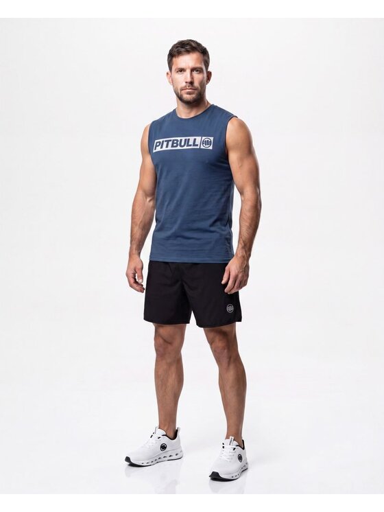 PITBULL PITBULL Koszulka techniczna Casual Sport HILLTOP Niebieski Regular Fit