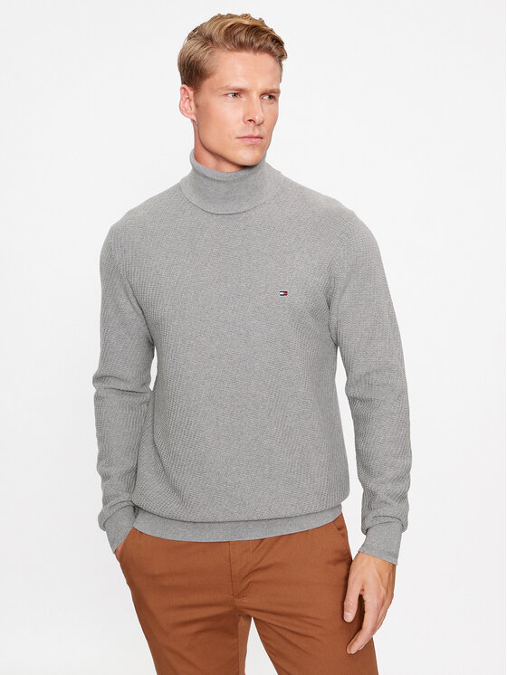Tommy Hilfiger Tommy Hilfiger Поло MW0MW33453 Сив Regular Fit