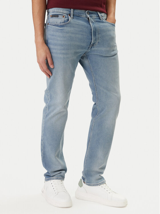 Calvin Klein Calvin Klein Jeans hlače LV04RD900G Modra Slim Fit