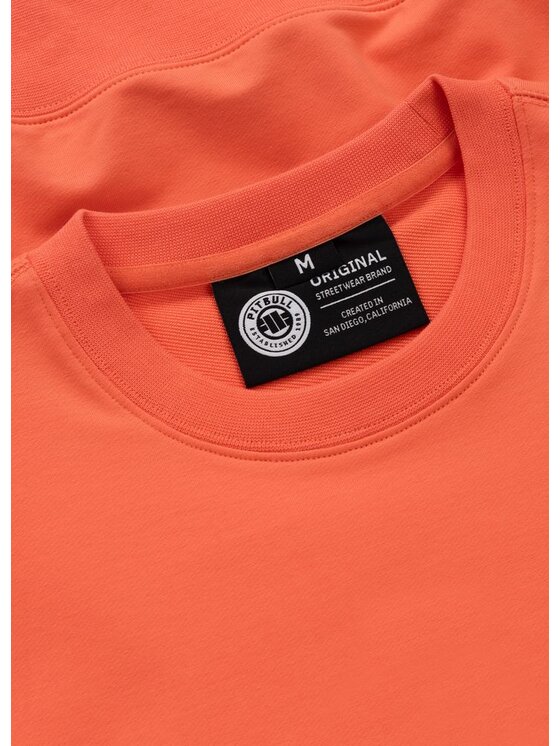 PITBULL PITBULL Bluza SMALL LOGO NUGGET Pomarańczowy Regular Fit