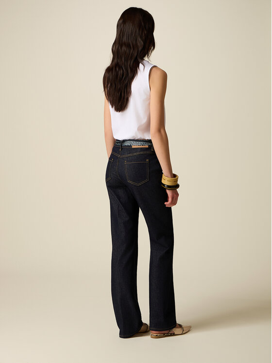 Oltre Oltre Jeans P494R009180N034 Blu Regular Fit