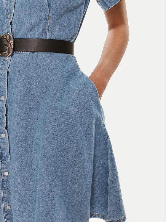 HUGO Hugo Džinsinė suknelė Kastari 50512895 Mėlyna Slim Fit