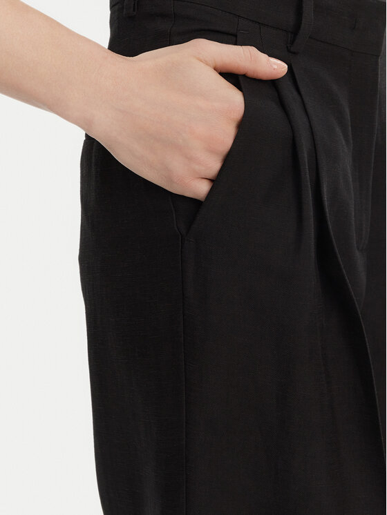 Weekend Max Mara Weekend Max Mara Palazzo kalhoty Veliero 2515131132 Černá Wide Leg