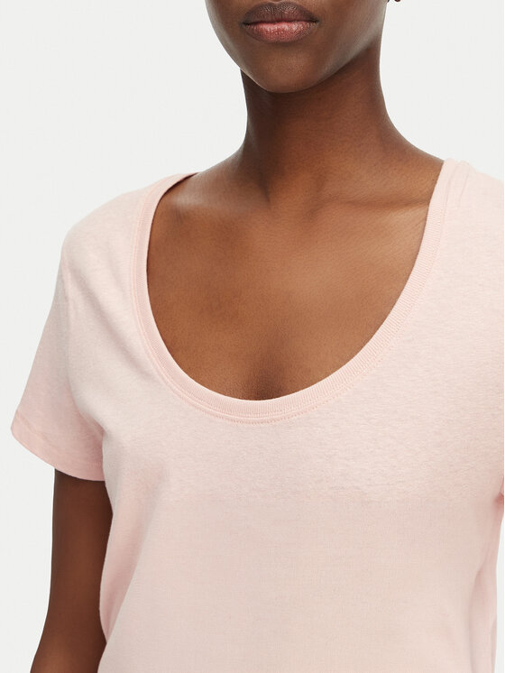 Tommy Hilfiger Tommy Hilfiger T-Shirt WW0WW48705 Ανοιχτό ροζ Regular Fit