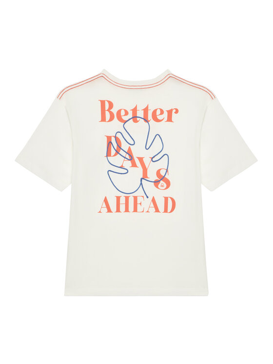 United Colors Of Benetton United Colors Of Benetton T-Shirt 3I1XC10P4 Écru Oversize