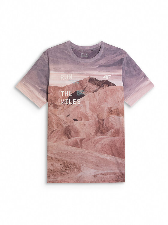 4F 4F T-Shirt LIMITLESS DESERT Beżowy Regular Fit