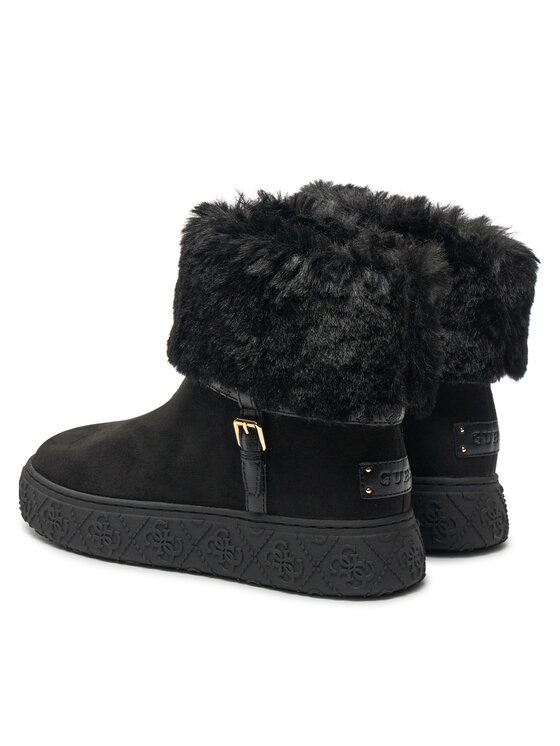 Guess Guess Μποτάκια Uncie FLFUNC ESU10 Μαύρο