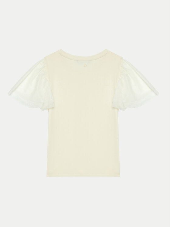 United Colors Of Benetton United Colors Of Benetton Tričko 3Q8DC10LW Écru Regular Fit