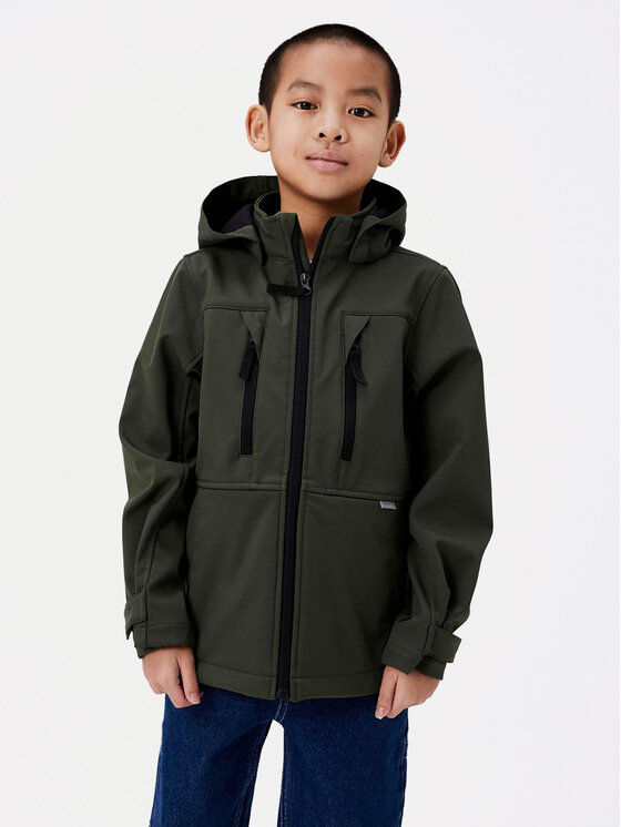 NAME IT Softshellová bunda Alfa 13232128 Zelená Regular Fit