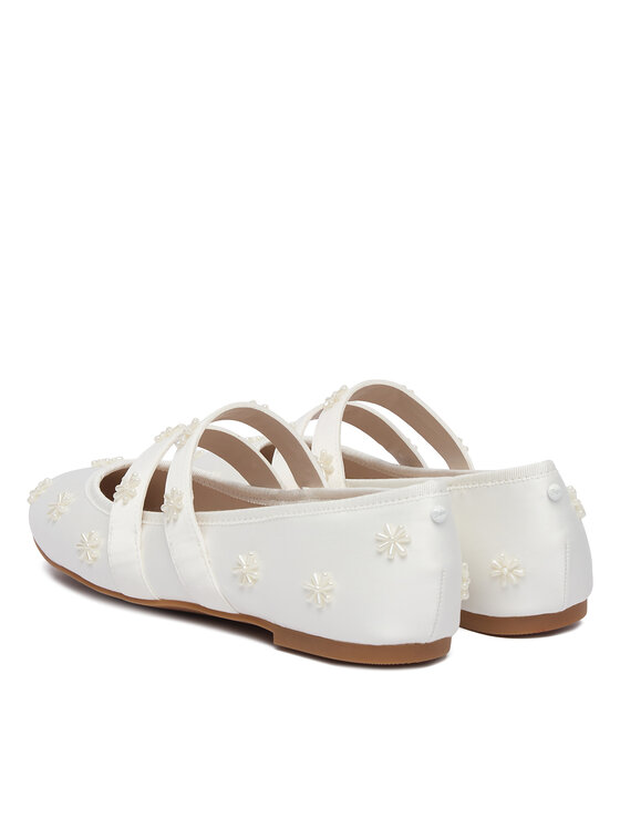 Buffalo Buffalo Ballerinas Dahlia Flower Pearl 1620070 Weiß