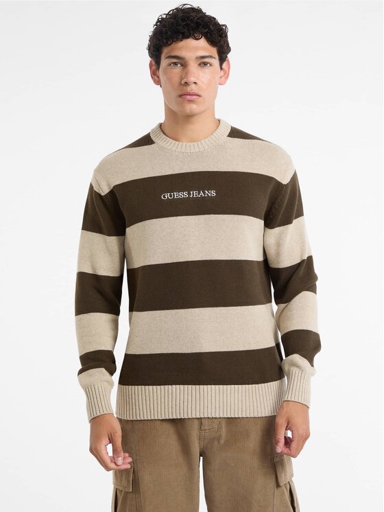 Guess Guess Sweter 168475 Brązowy Classic Fit