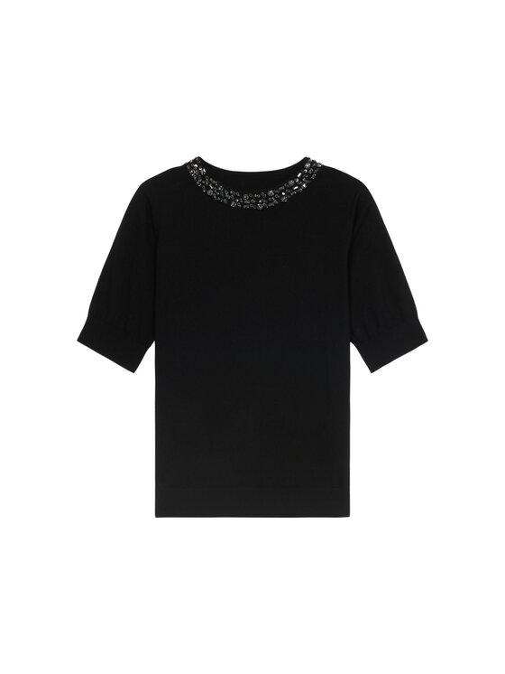 Oltre Oltre Maglione M451J005198N033 Nero Slim Fit