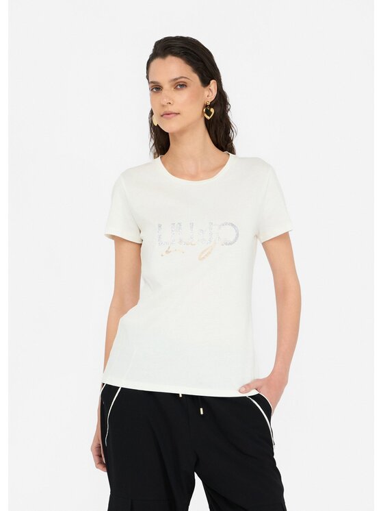 Liu Jo Liu Jo T-shirt TF5287JS923M9844 Bianco Regular Fit