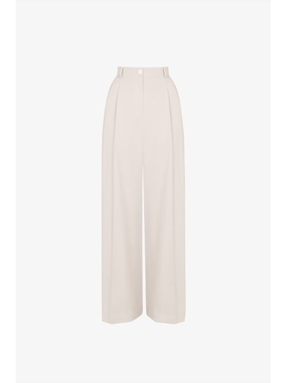 LE POSSÉ LE POSSÉ Pantalone da abito SGZWS Beige chiaro Regular Fit