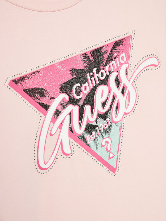 Guess Guess T-shirt J4GI26 K6YW1 Rosa Regular Fit