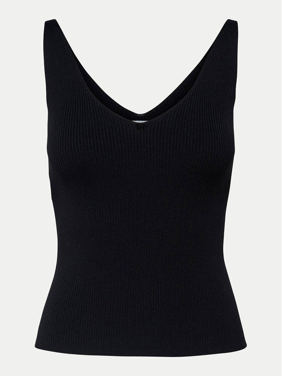 JDY JDY Топ Nanna 15180497 Чорний Slim Fit