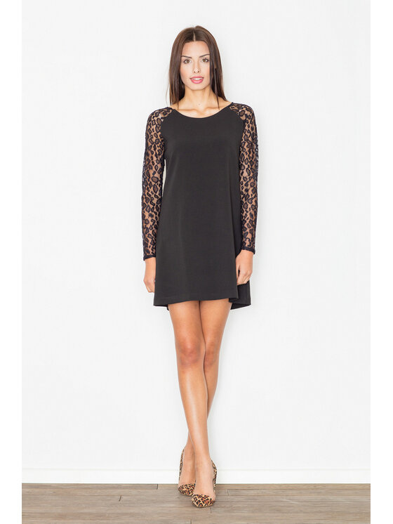FIGL FIGL Φόρεμα M470 Μαύρο Regular Fit