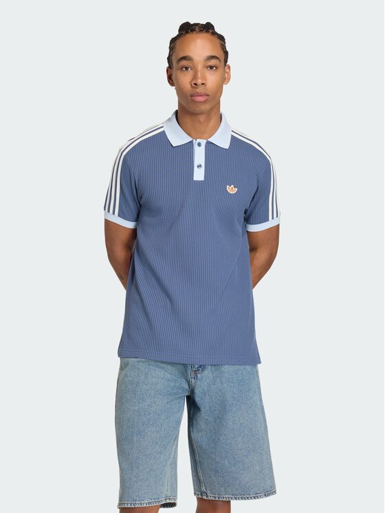 adidas adidas Polo 163931 Niebieski jasny Loose Fit