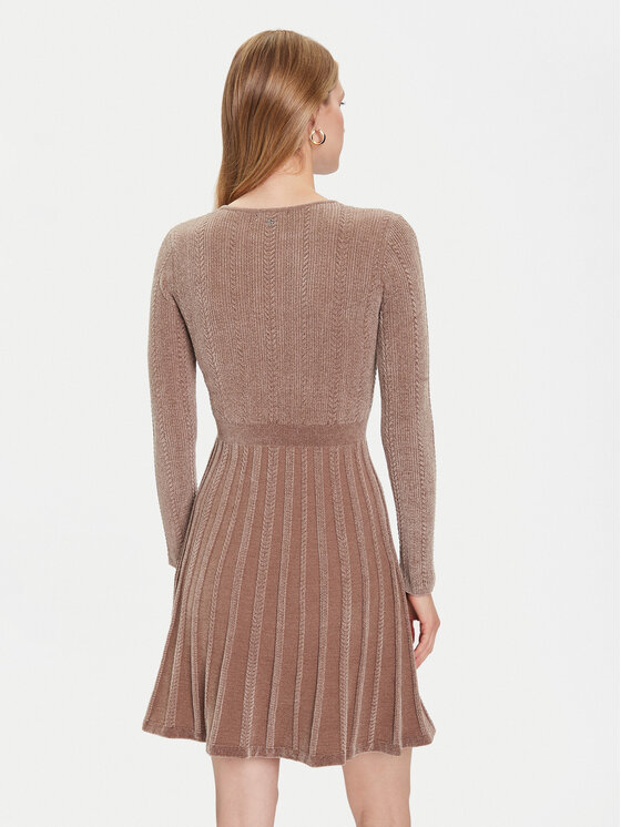 Guess Guess Strickkleid W5BK79 Z3902 Beige Regular Fit