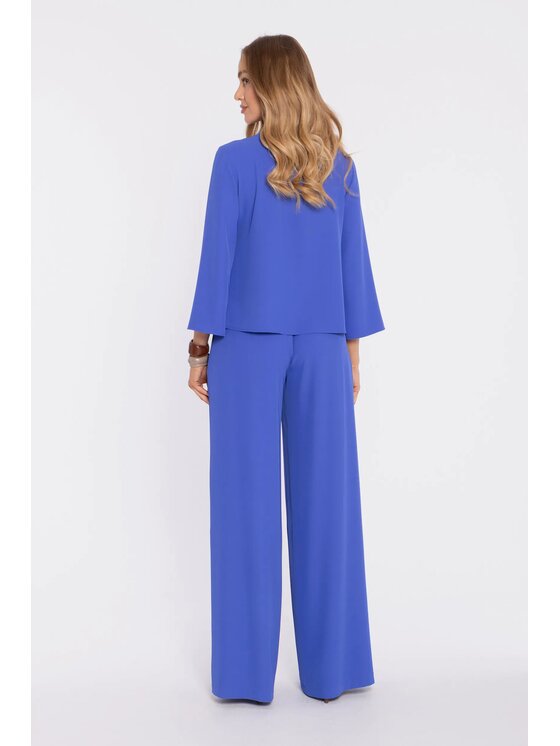 Made of Emotion Made of Emotion Pantaloni palazzo M906 Blu Palazzo Fit