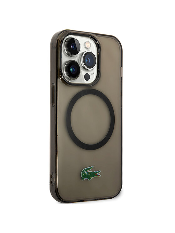 Lacoste Lacoste Etui na telefon iPhone 15 Pro Czarny