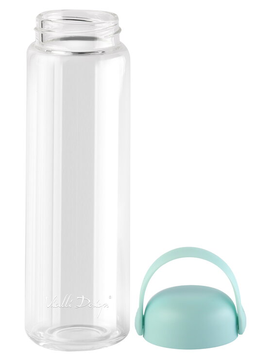 Vialli Design Vialli Design Butelka na wodę SZKLANA BUTELKA NA WODĘ 540ML FUORI MIĘT.30251 Zielony