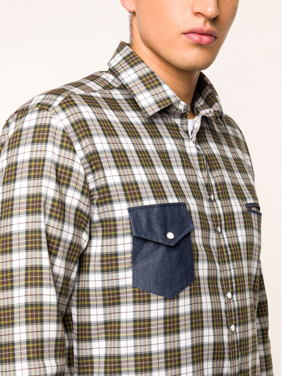 Camicia Squared 1 Multicolore Slim Fit